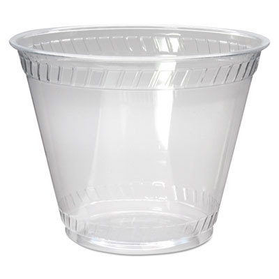 Greenware Cold Drink Cups, Old Fashioned, 9 oz, Clear, 1000/Carton